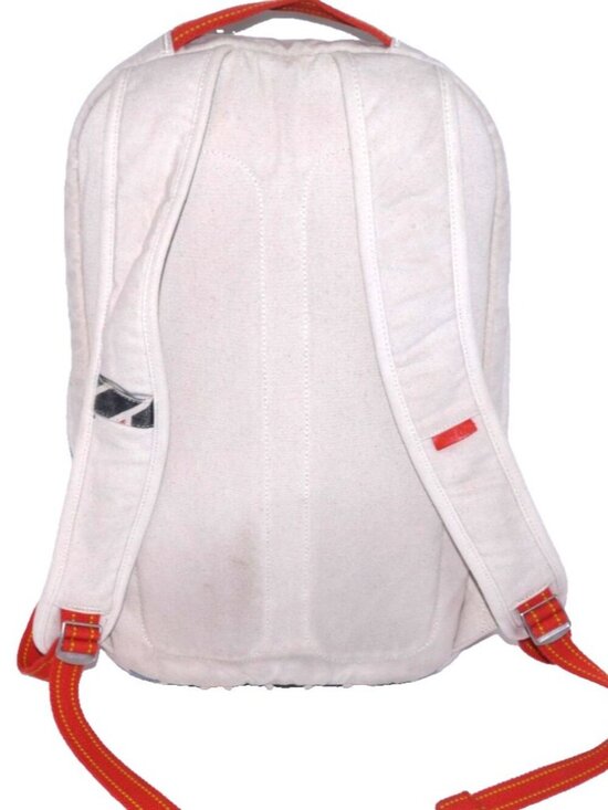 X Incase by Clare Rojas tan larger canvas backpack with padded tablet section main image 9